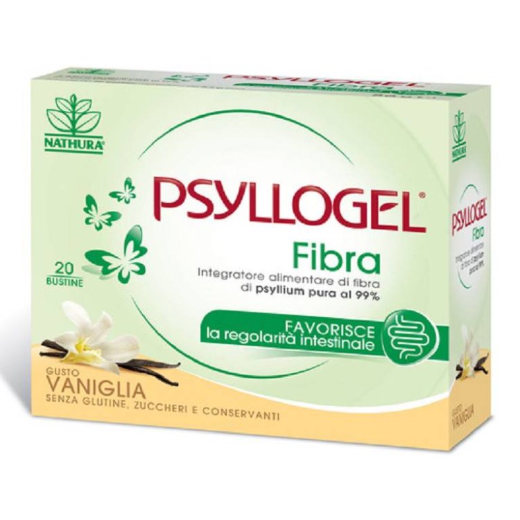 Psyllogel Fibra - Integratore per la regolarità intestinale - Gusto Vaniglia - 20 bustine