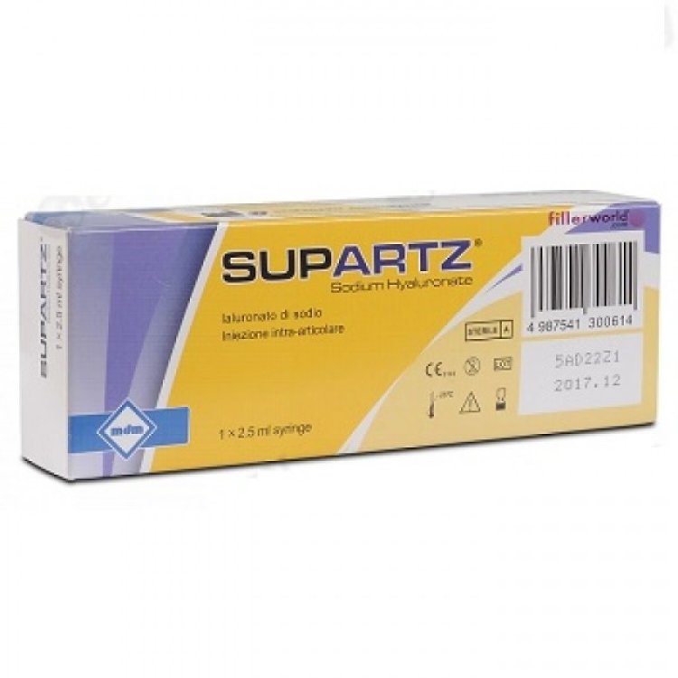 Supartz - Siringa intra-articolare a base di Acido Ialuronico - Confezione con 1 siringa da 2,5 ml 