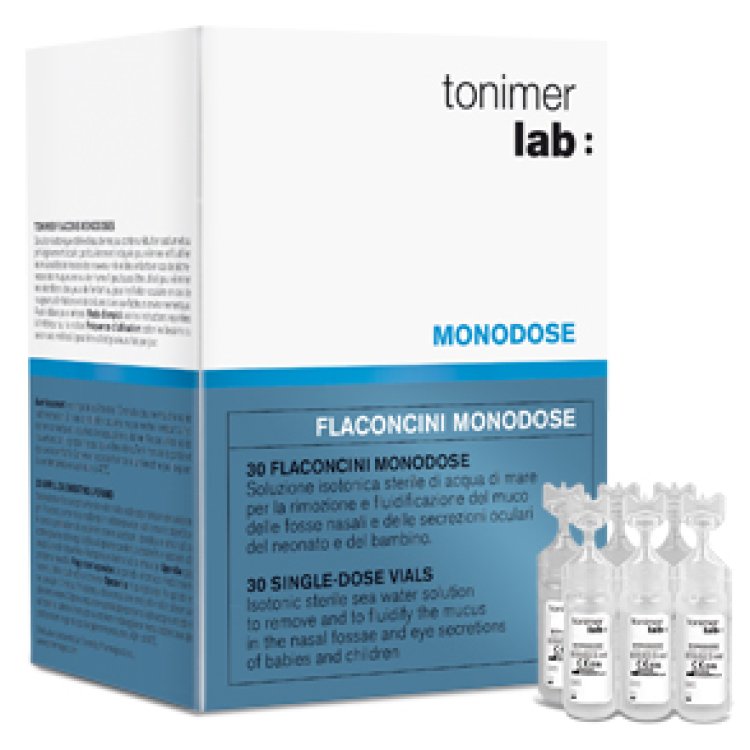 TONIMER LAB 12 Flaconcini Monodose 5 ml Soluzione Isotonica Sterile