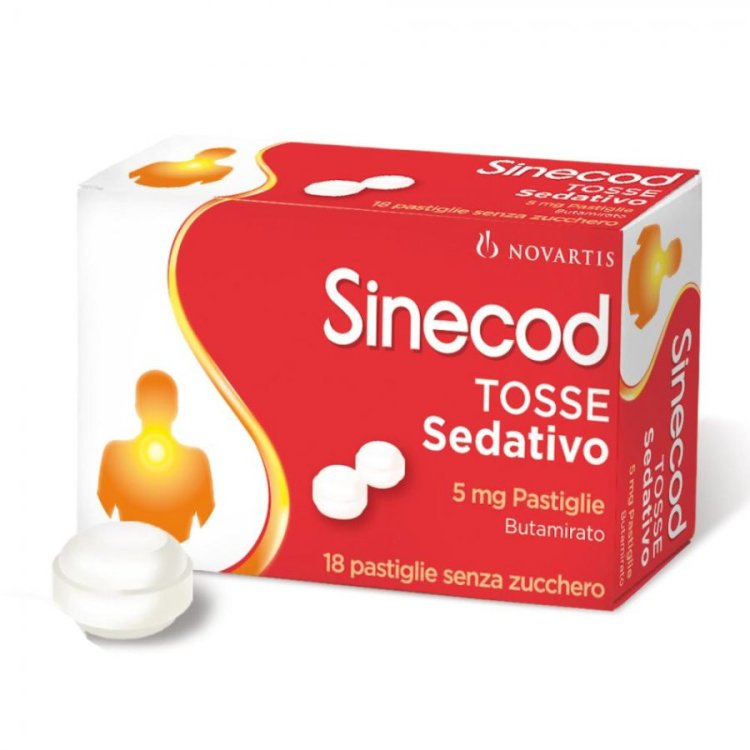 Sinecod Tosse Sedativo Pastiglie Sedativo Tosse 5 mg - 18 Pastiglie