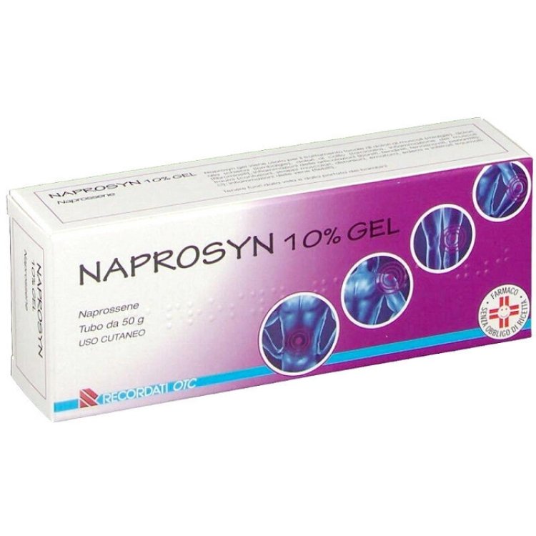 Naprosyn Gel 10% Naprossene per Dolori Muscolari e Articolari Tubo da 50g