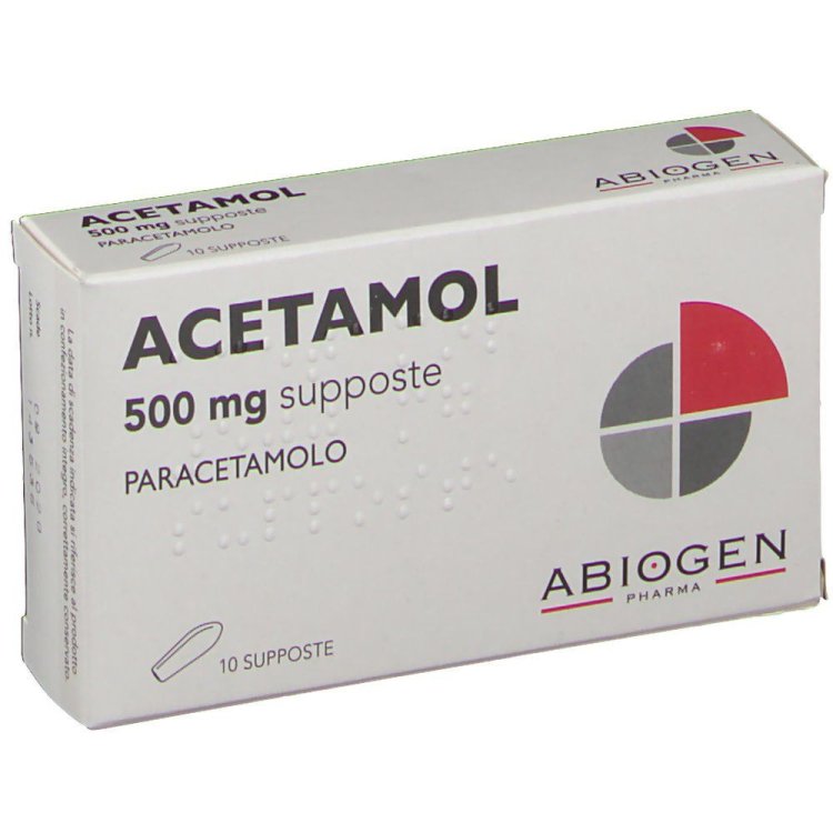 Acetamol Supposte 500mg - Paracetamolo per febbre e dolore