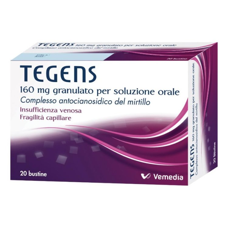 Tegens 160mg Granulato per Soluzione Orale per Insufficienza Venosa 20 Bustine