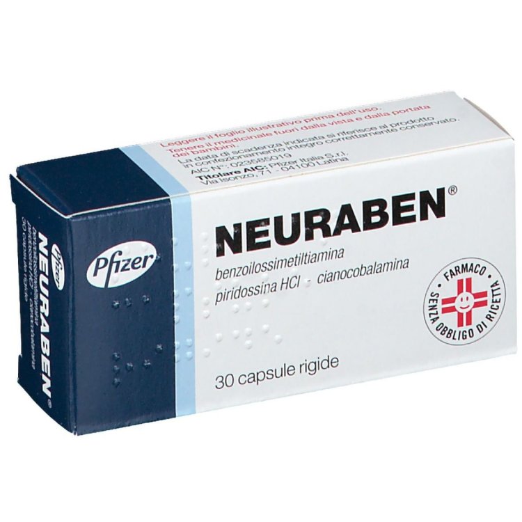 Neuraben Capsule Rigide 100mg Trattamento Polinevriti 30 capsule