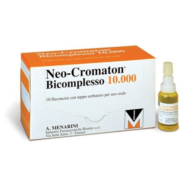 Menarini Neo Cromaton Bicomplesso 10000 Soluzione Orale per Anemia 10 Flaconcini Menarini Neo Cromaton Bicomplesso 10000 Soluzione Orale per Anemia 10 Flaconcini