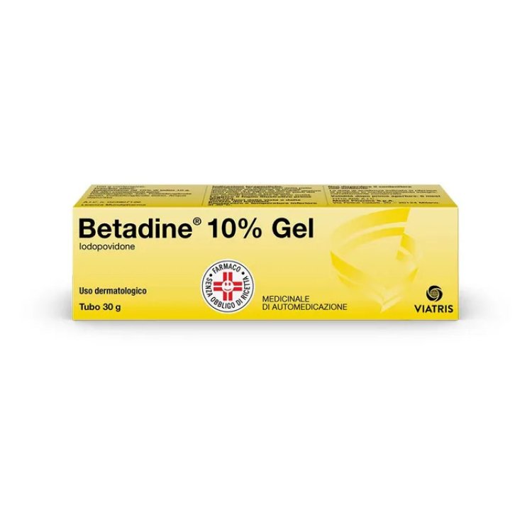 Betadine Gel 10% 30 g Disinfettante per Cute Lesa