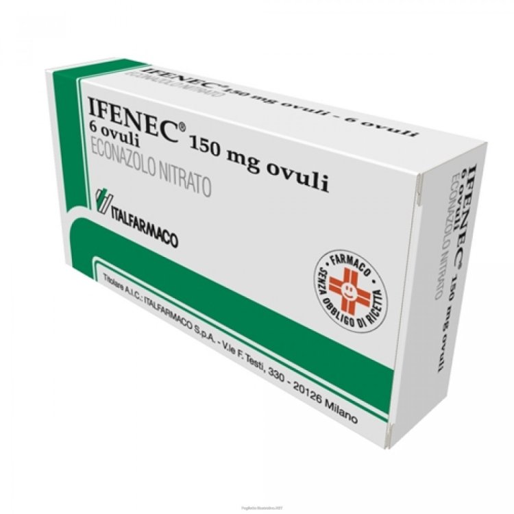 Ifenec 6 Ovuli Vaginali 150mg Antimicotico per Infezioni Vaginali