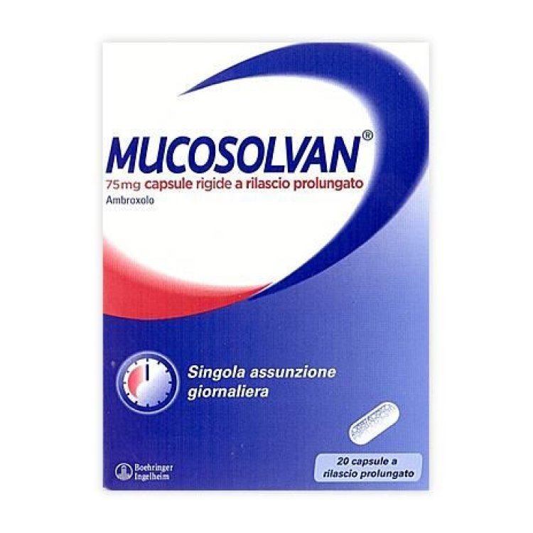 Mucosolvan 75mg Capsule Rigide Rilascio Prolungato per Bronchi e Polmoni