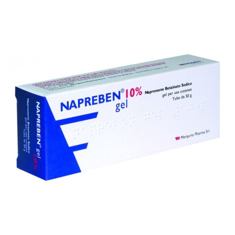 Merqurio Pharma Napreben Gel Antiinfiammatorio 10% Naprossene Dolori Muscolari 50g