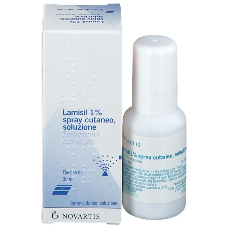 Lamisil Spray Cutaneo 1% Medicinale Antifungino per Tinea 30ml Lamisil Spray Cutaneo 1% Medicinale Antifungino per Tinea 30ml