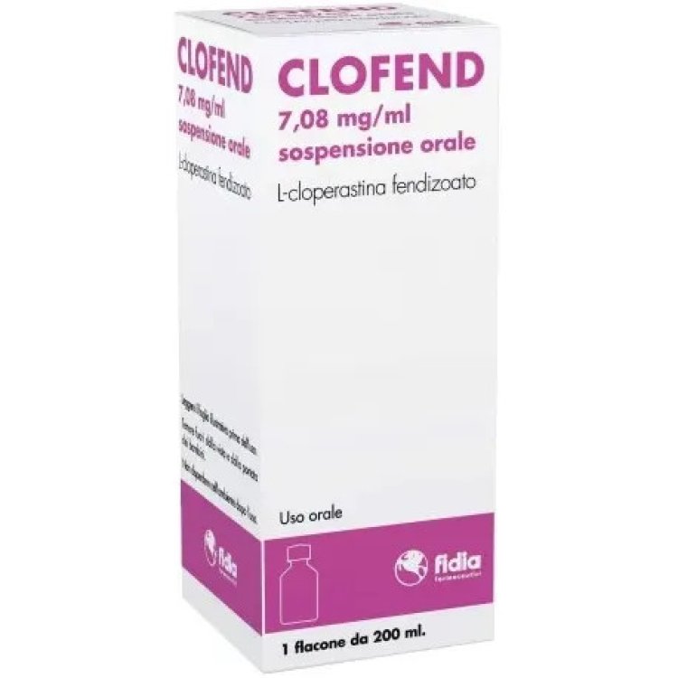 Fidia Farmaceutici Clofend Sospensione Orale Sedativo Tosse 200ml