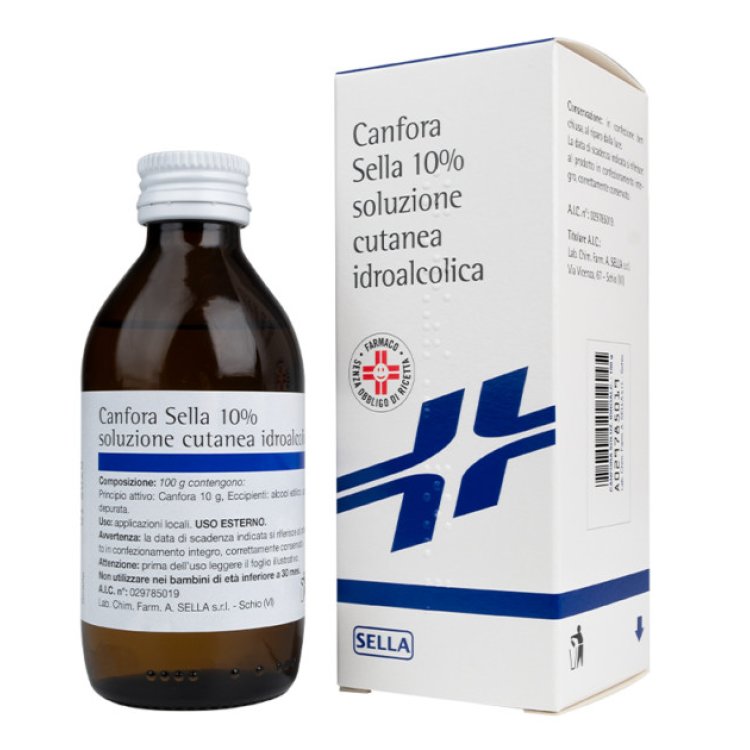 Sella Canfora 10% Soluzione Cutanea Allevia Dolori e Irritazioni 100ml
