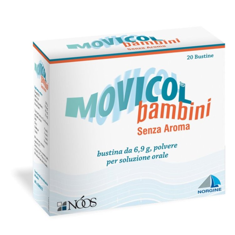 Movicol Bambini Senza Aroma Lassativo in Polvere per Stipsi 20 Bustine