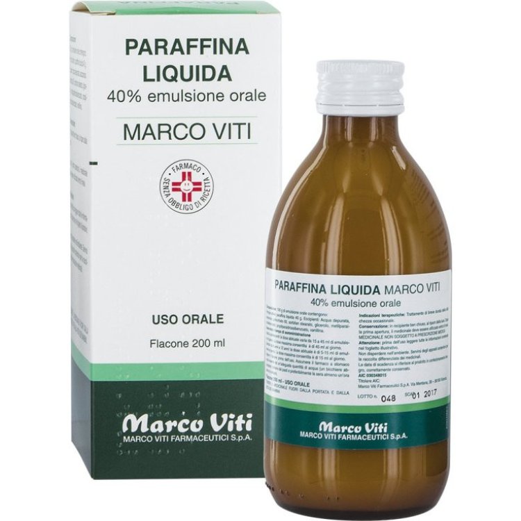 Marco Viti Paraffina Liquida Emulsione Orale per Stitichezza 200 g