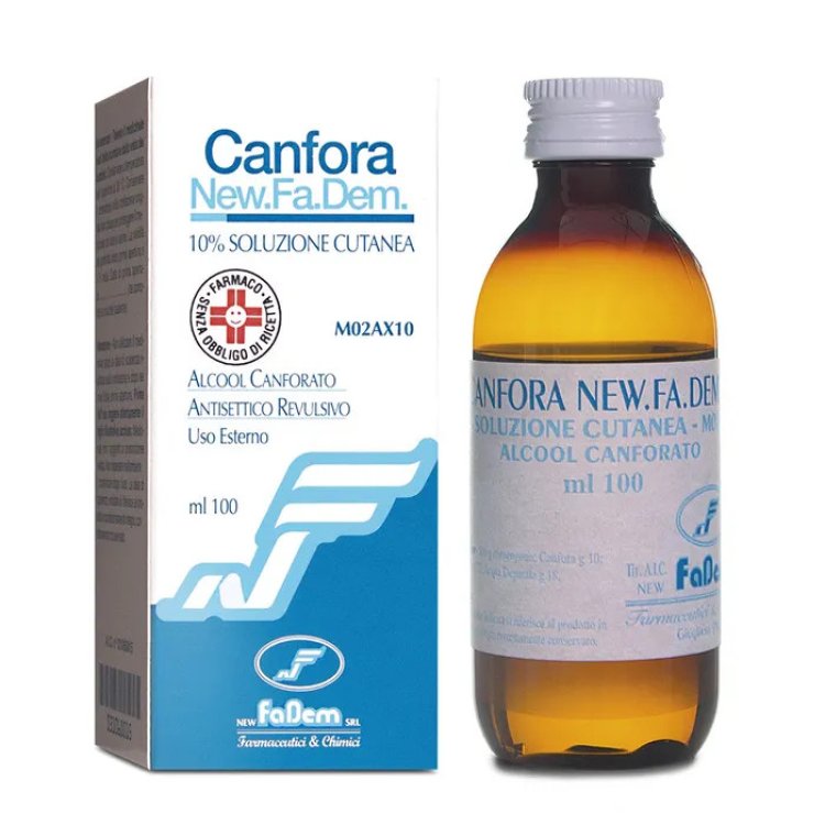 New.Fa.Dem. Canfora 10% Soluzione Cutanea Rubefacente e Analgesico 100 ml