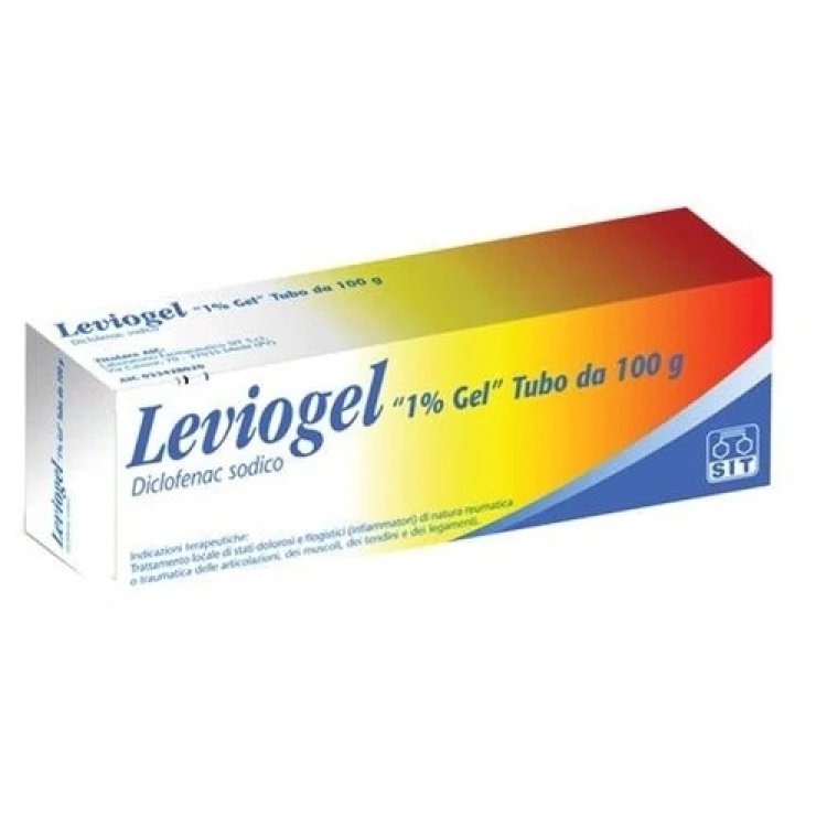 Leviogel Gel Diclofenac Sodico 1% per Dolori Muscolari e Articolari 100g