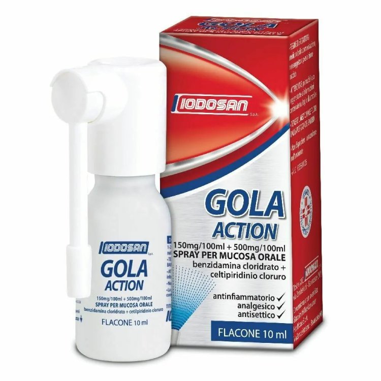 Iodosan Gola Action Spray Antinfiammatorio, Analgesico e Antisettico