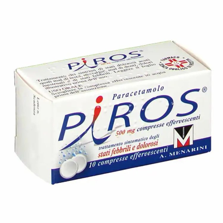 Piros 500 Mg Compresse Effervescenti per Febbre e Dolore