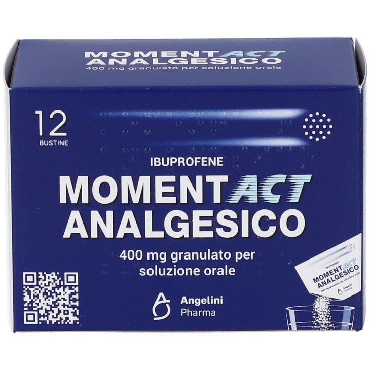 Moment Analgesico 400mg Granulato per Soluzione Orale 12 Bustine Moment Analgesico 400mg Granulato per Soluzione Orale 12 Bustine