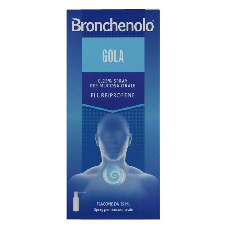 Bronchenolo Gola Spray Medicinale per infiammazioni gola 15ml Bronchenolo Gola Spray Medicinale per infiammazioni gola 15ml