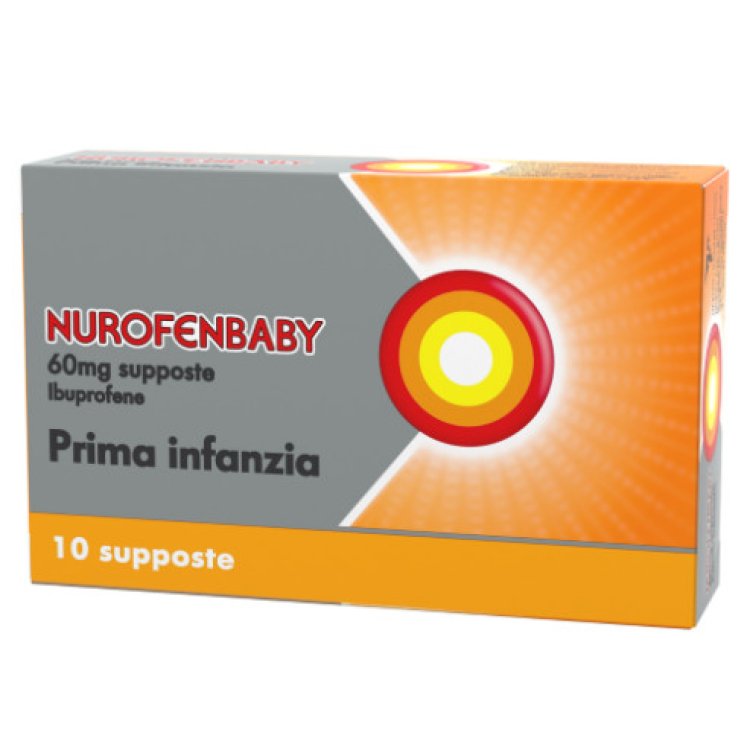 Nurofenbaby 60 mg Supposte per Bambini da 3 Mesi a 2 Anni