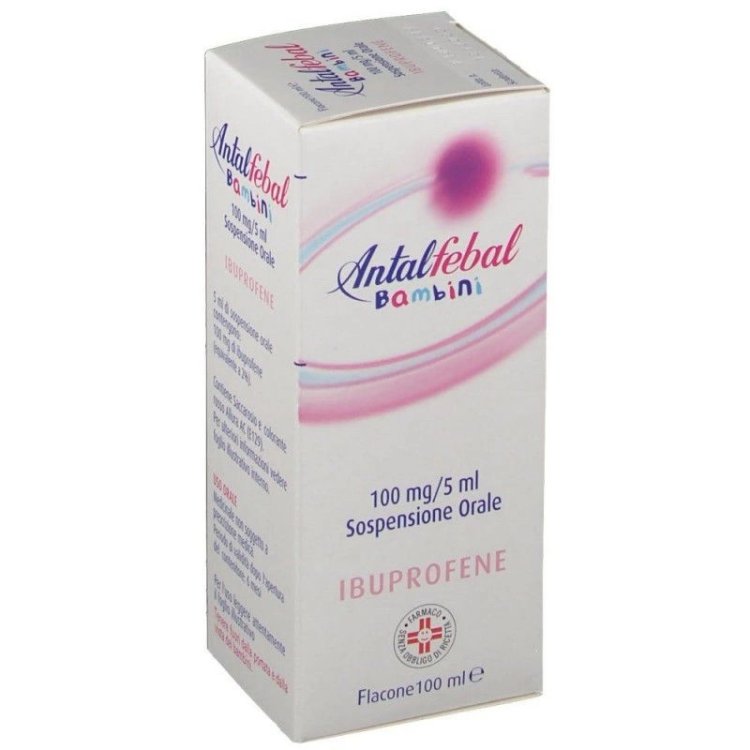 Meda Pharma Antalfebal Bambini 100mg/5ml Sospensione Orale Bubblegum