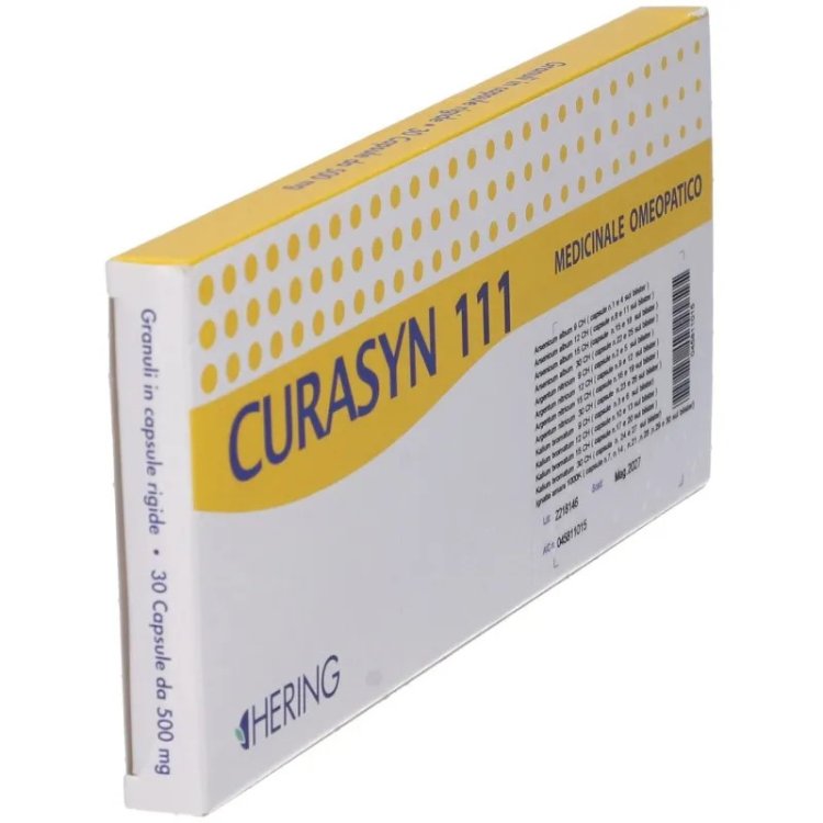 Hering Curasyn 111 Rimedio Omeopatico per Vie Respiratorie, Raffreddore e Tosse - 30 Capsule