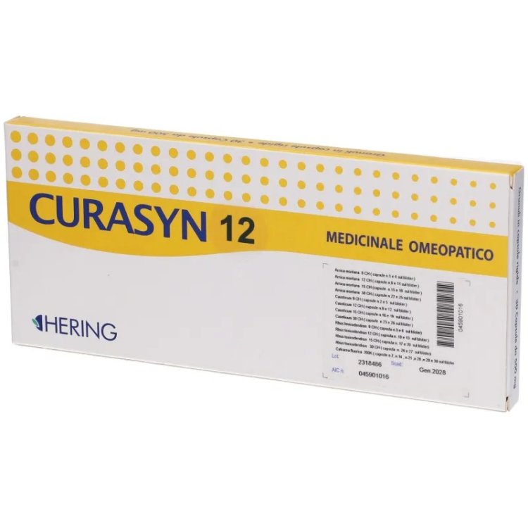 Hering Curasyn 12 Medicinale Omeopatico per Reumatismi, Artrosi, Traumi - 30 Capsule