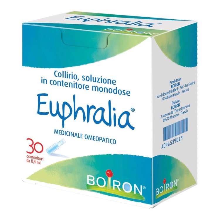 Boiron Euphralia Collirio Monodose per Irritazioni Oculari 30 Flaconcini Boiron Euphralia Collirio Monodose per Irritazioni Oculari 30 Flaconcini