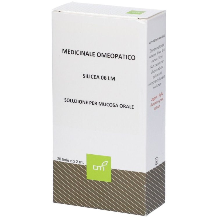 Oti Silicea 06 LM Potenziata Liquida 20 Fiale Omeopatiche da 2 ml