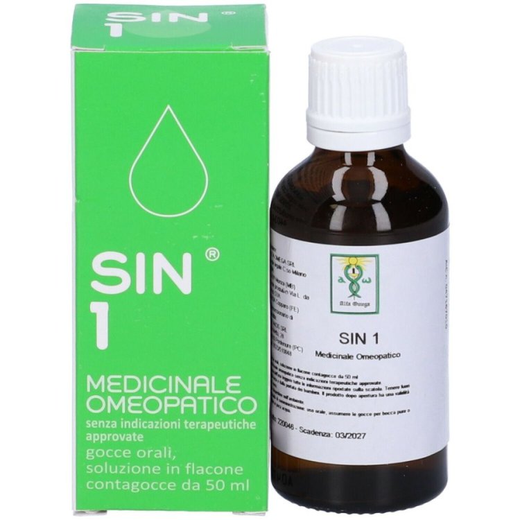 Alfa Omega Sin 1 Gocce Orali Utile per Ansia e Somatizzazioni 50 ml