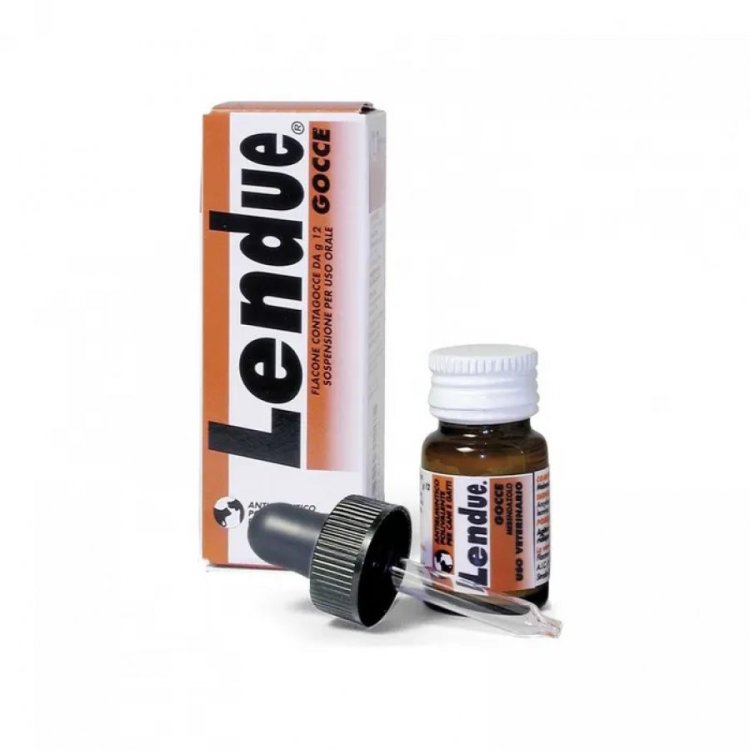 Lendue Gocce Orali Cani e Gatti Antielmintico Mebendazolo 12g