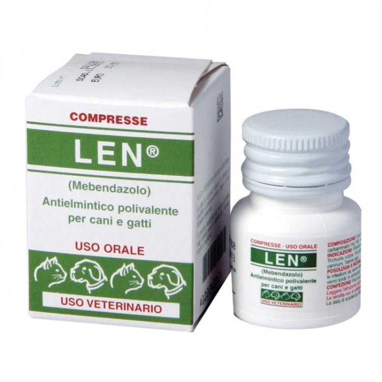 Teknofarma Vet Len 160 Mg, Antielmintico in Compresse per Cani e Gatti