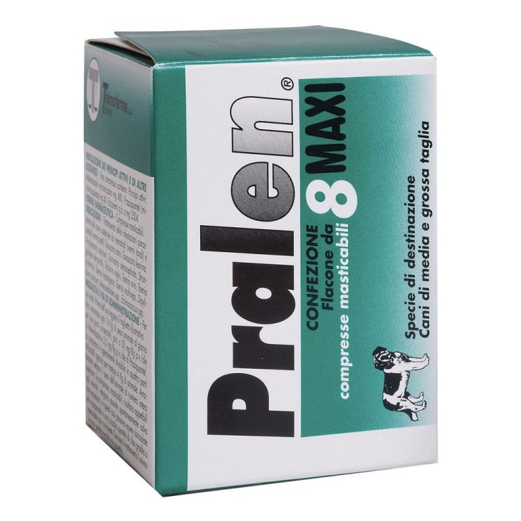 Pralen Maxi Compresse Masticabili per Cani Media/Grossa Taglia 8 Unit&agrave;