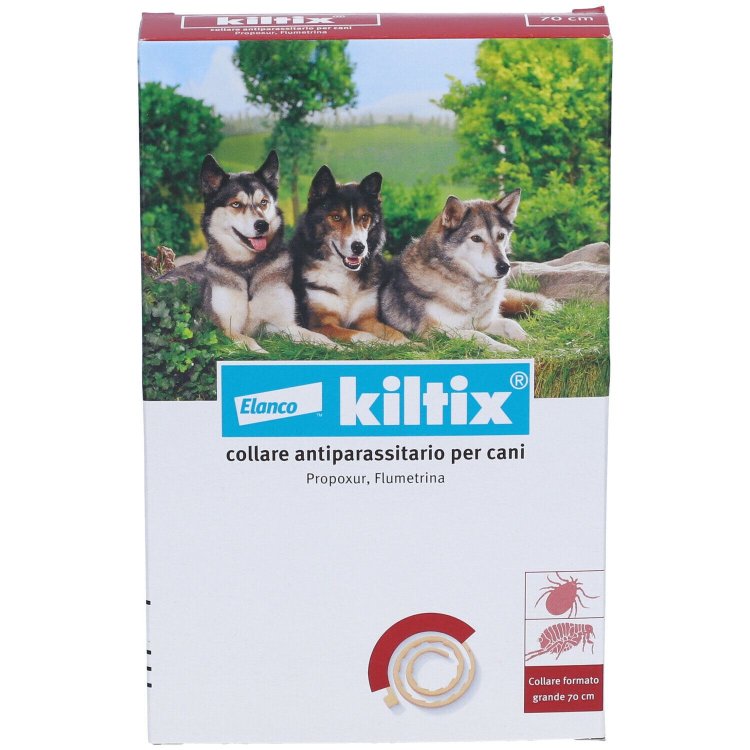 Kiltix Collare Antiparassitario Cani Grandi Taglia 70cm Kiltix Collare Antiparassitario Cani Grandi Taglia 70cm