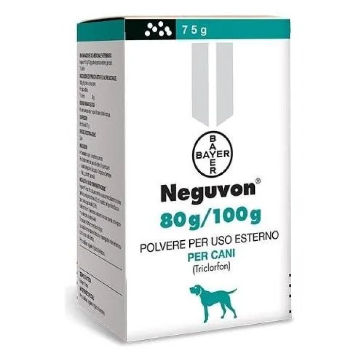 Elanco Neguvon Polvere Antiparassitaria per Cani contro Acari, Pulci 75g Elanco Neguvon Polvere Antiparassitaria per Cani contro Acari, Pulci 75g