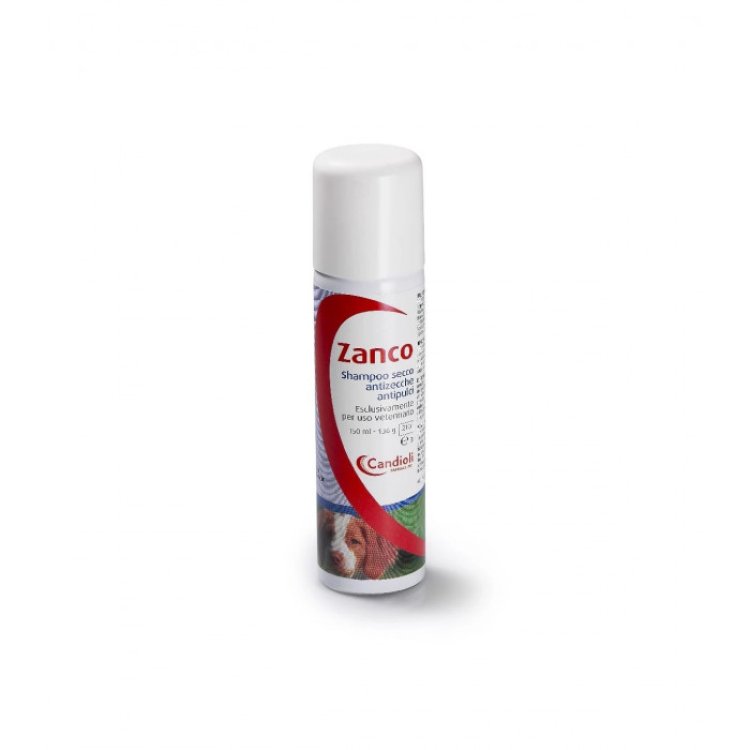 Zanco Shampoo Secco Antiparassitario Cani Antipulci Antizecche Veterinario 150ml