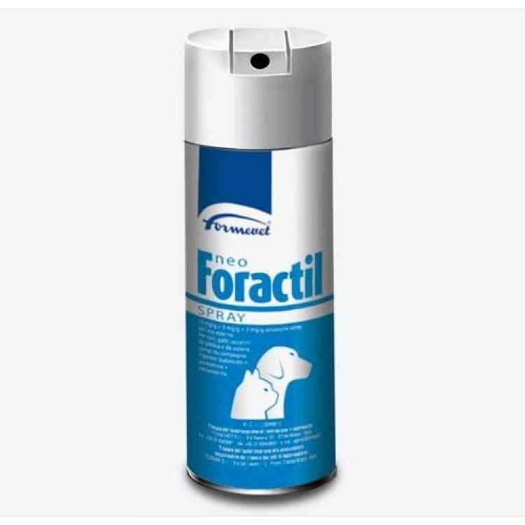 Neo Foractil Spray Antiparassitario Cani Gatti Conigli Uccelli 200ml