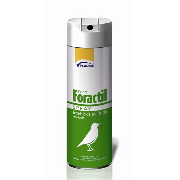 Formevet Neoforactil Spray Ectoparassiticida per Uccelli, Cani, Gatti e Conigli 300ml