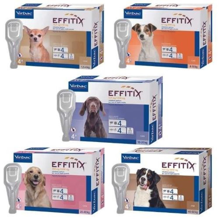 Effitix Antiparassitario Cani Taglia Media 10-20kg Effitix Antiparassitario Cani Taglia Media 10-20kg