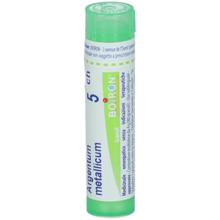 Boiron Argentum Metallicum 5CH Granuli Omeopatici da 4g