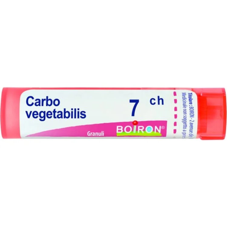 Boiron Carbo Vegetabilis 7CH Granuli Omeopatici per Problemi Intestinali tubo 4g