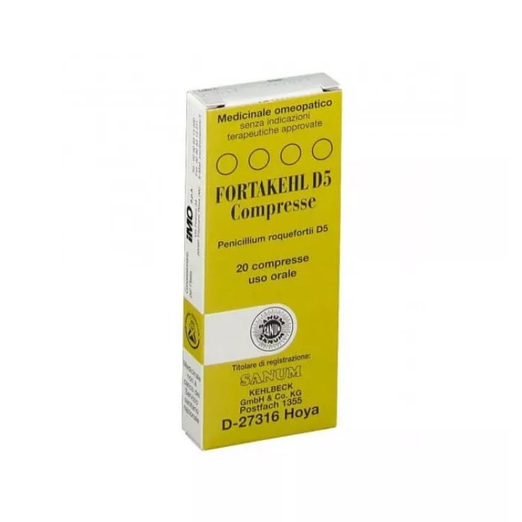 Sanum-Kehlbeck Fortakehl D5 Compresse Omeopatiche per Benessere Intestinale 20CPR
