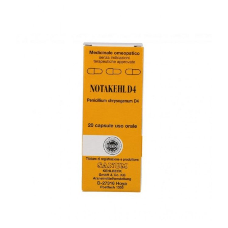 Sanum-Kehlbeck Notakehl D4 Omeopatico Antibatterico 20 Capsule