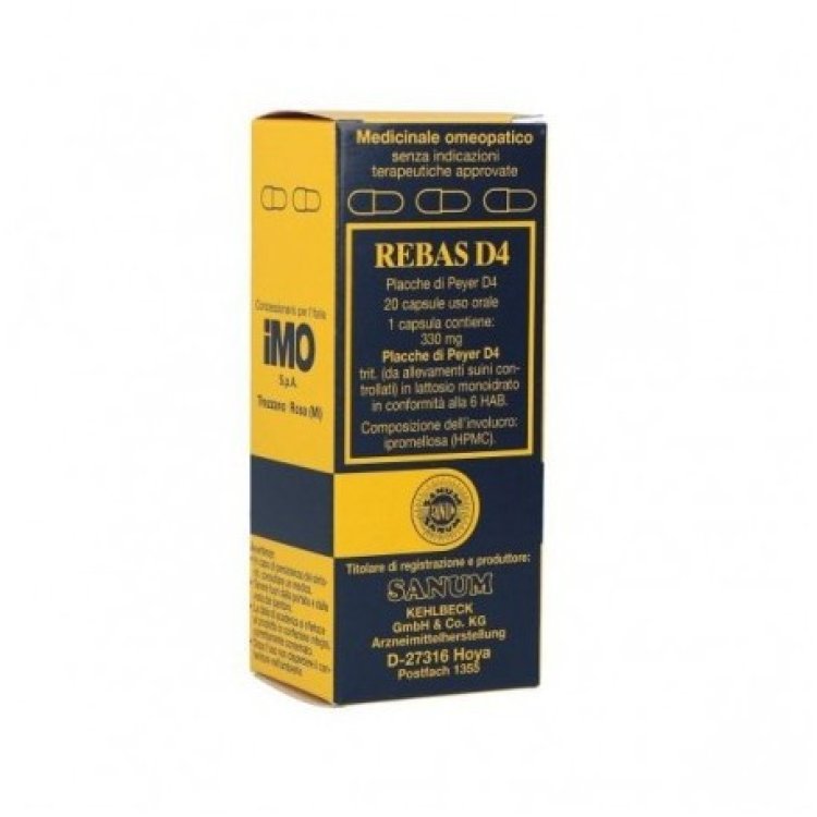 Sanum-Kehlbeck Rebas D4 20 Capsule Omeopatico Immunostimolante