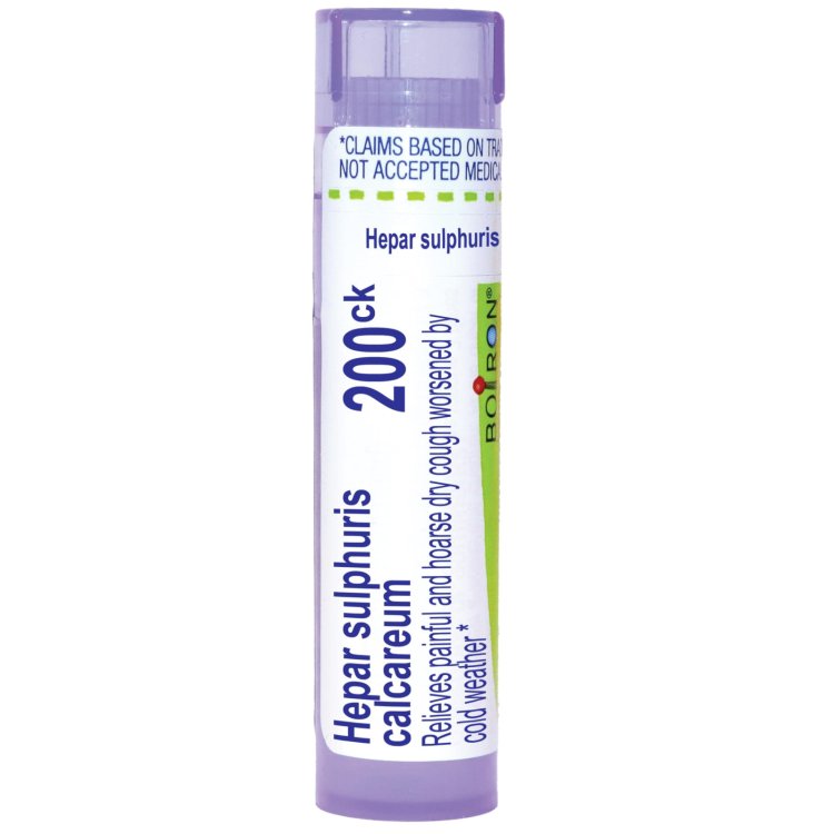Boiron Hepar Sulfuris Calcareum 200K Globuli Omeopatico in Tubo Dose Boiron Hepar Sulfuris Calcareum 200K Globuli Omeopatico in Tubo Dose