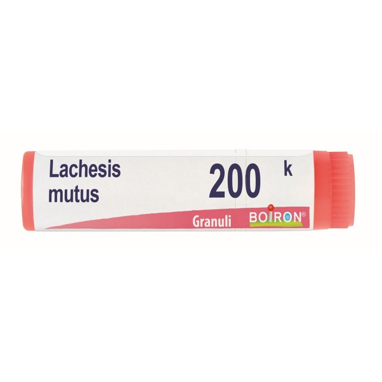 Boiron Lachesis Mutus 200K Globuli Rimedio Omeopatico in Tubo Dose da 1g Boiron Lachesis Mutus 200K Globuli Rimedio Omeopatico in Tubo Dose da 1g