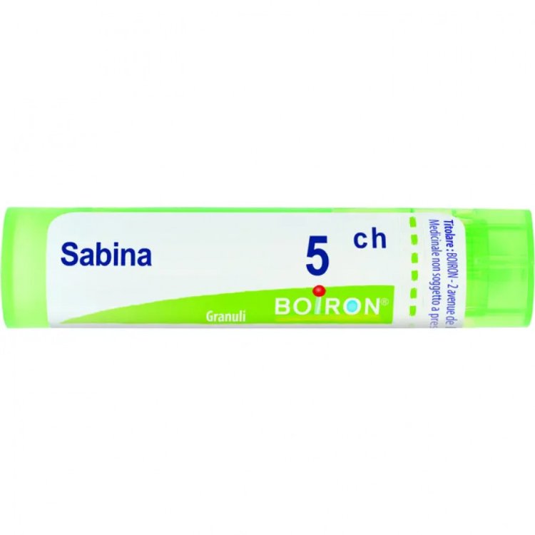 Boiron Sabina 5CH Granuli Omeopatici per Problemi Ginecologici 4 g