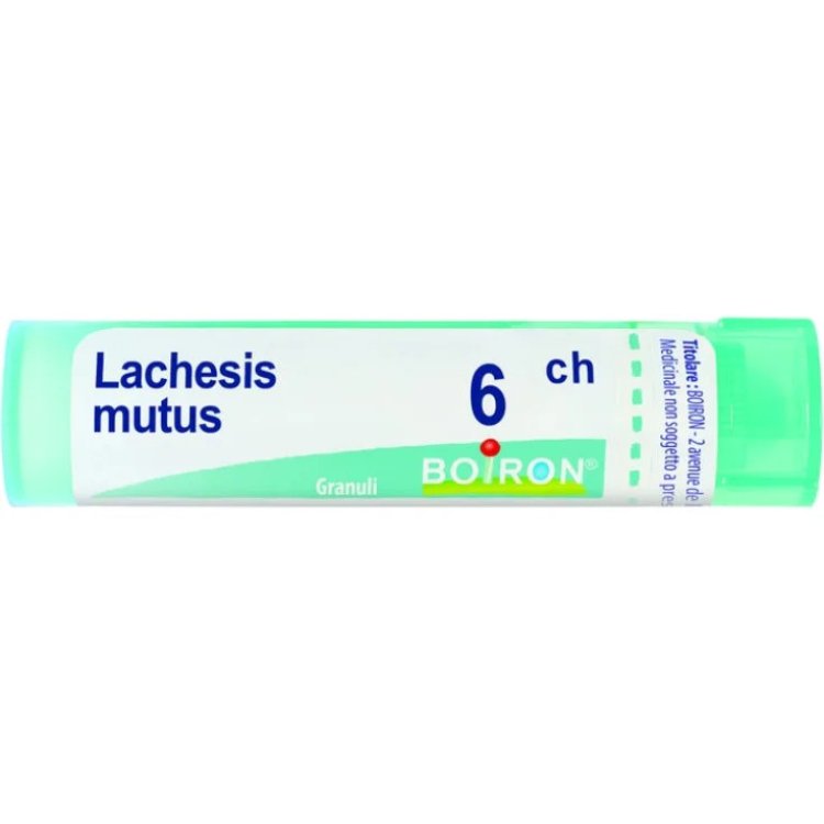 Boiron Lachesis Mutus 6CH Granuli Omeopatici per Nervosismo 4 g Boiron Lachesis Mutus 6CH Granuli Omeopatici per Nervosismo 4 g