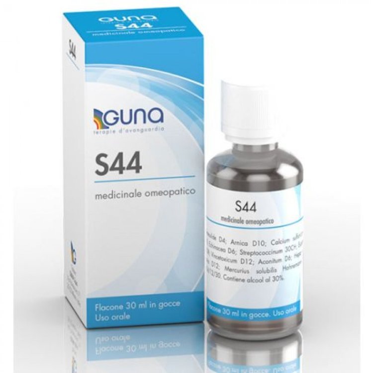 Guna S44 Gocce Rimedio Omeopatico Antiinfiammatorio e Antipiretico 30ml